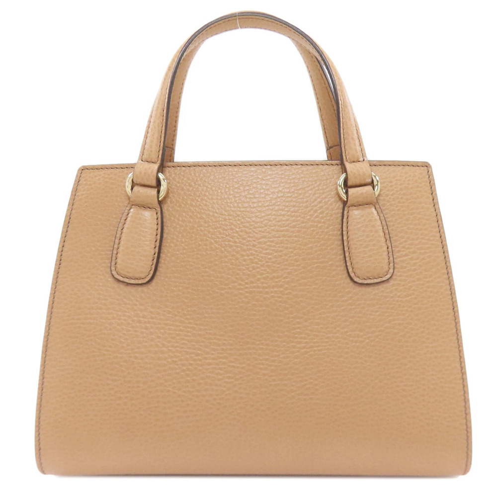 Gucci Calfskin Soho Interlocking GG Handbag Black
